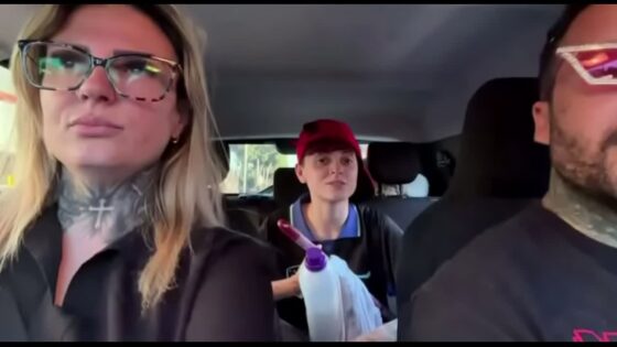 I found a windshield washer at the traffic light! And I called him over to be a porn actor and have hot sex in our car in the middle of the street. I made her all wet and she smeared our entire car seat.