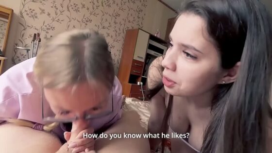 “You’re Doing It Wrong” – Stepmom Teaches StepSis and StepBro How To Fuck
