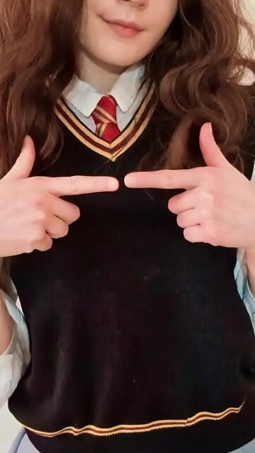 Hermione is a little shy, but her shyness won’t stop her from being a naughty slut ready to fuck right now