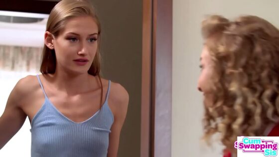 “Your hard cock can’t resist our tight pussies stepbro” Nata Ocean and Tiffany Tatum seduce for hot threesome ride