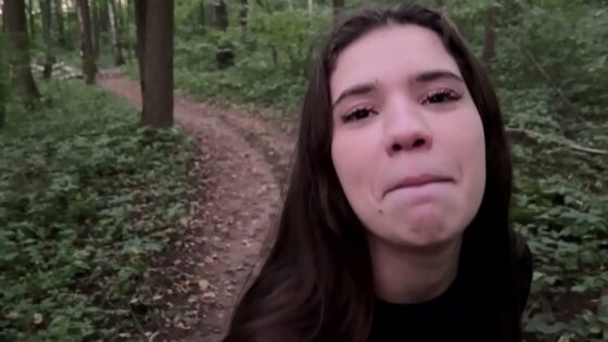 Extreme sex in the forest: with a young girl with big breasts.