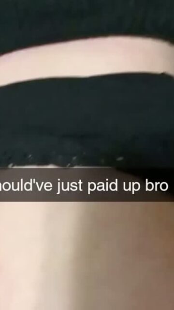 Pregnant MILF pays boyfriends Debt Over Snapchat – Cuckold Captions