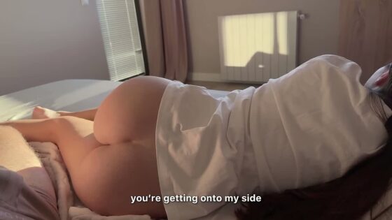 Step Sis Arousing Me Sharing Bed and I Fucking Her But Didn’t Get My Dick Out In Time and Cum Inside