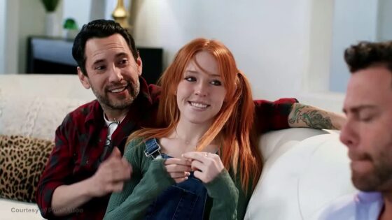 Tight Ass Redhead Teen Gets Used For Wild Double Penetration By Stepdad & Social Worker