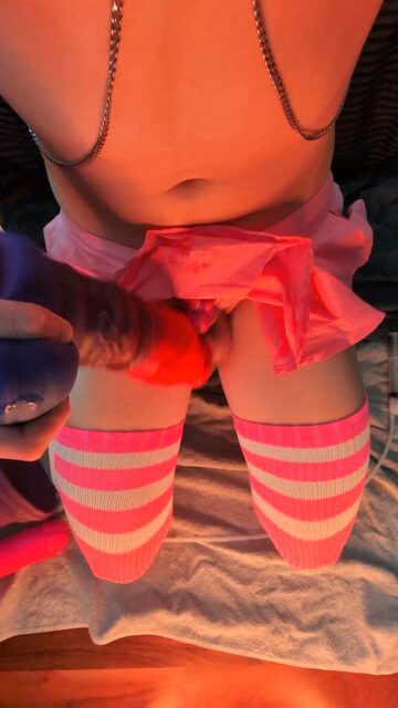 Chastity Cute Femboy Thigh Highs