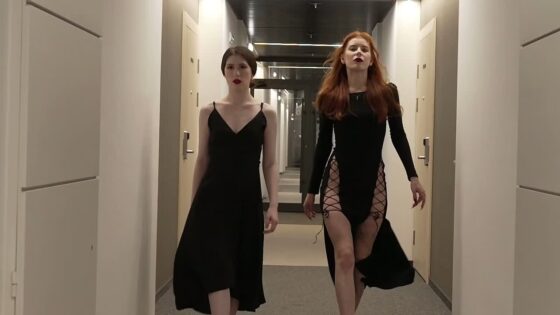 Those 2 girl vampires prefer use their fangs on cocks